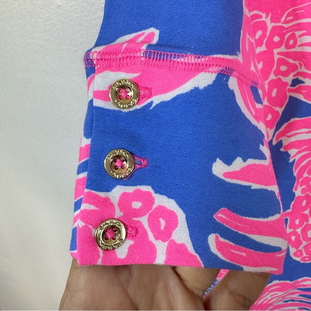 NWT Lilly Pulitzer UPF50+ Tropical Pineapple Summer Resort Dress Sz XXS - Picture 11 of 13